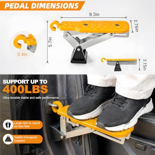 Car Door Step Angle-Adjustable Foldable Aluminum - Image 2