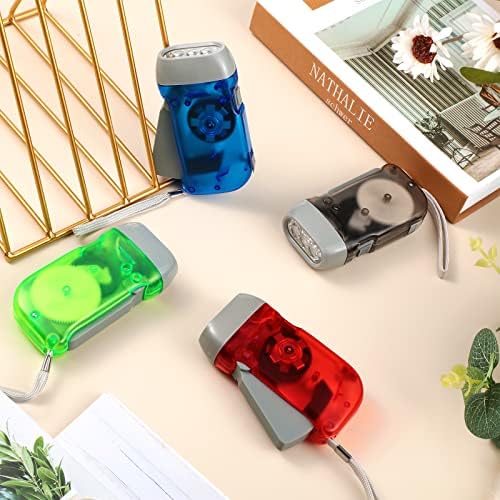 Riakrum 16 Pack Hand Crank Flashlight, 3 Led, No Battery Emergency - Image 4
