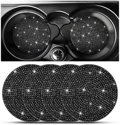Osilly 4PCS 2.75 Inch Rhinestone Cup Holder Coasters by Osilly