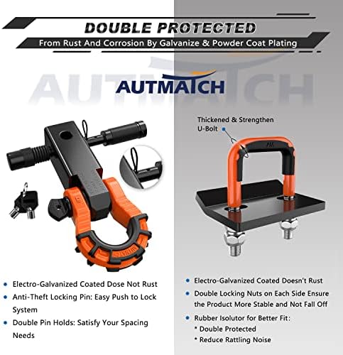 AUTMATCH Hitch Tightener Anti-Rattle Clamp - Image 6