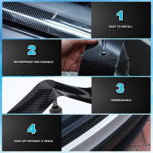 Outus 5 Rolls Car Door Edge Guards Door Sill Protector 5.9 Inch 3.9 Inch 2.8 - Image 3