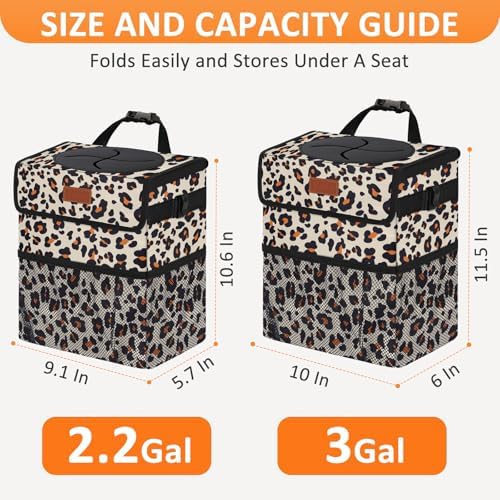 Vankor Car Trash Can with Lid Leak Proof Car Accessories - Image 7