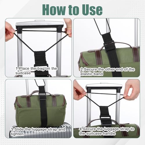 3pcs Add a Bag Luggage Straps Adjustable Luggage Straps Bungee Connector Strap - Image 7