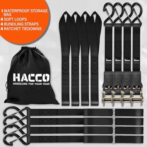 Haccoplanet Ratchet Tie Down Straps, 1 in x 16 ft - Image 5