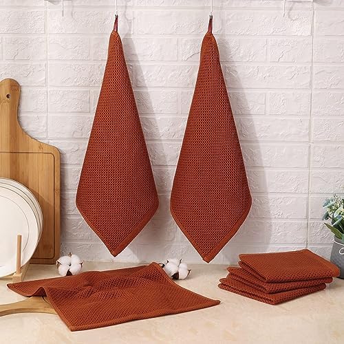 Kitinjoy 100% Cotton Waffle 8-Pack Kitchen Towels - Image 6
