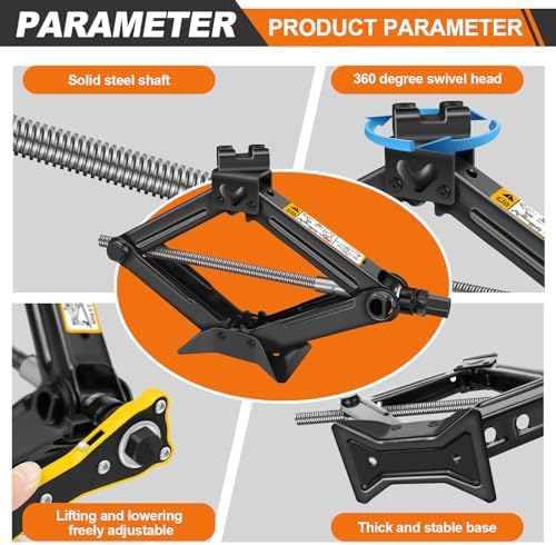 HSHa Car Scissor Jack 2 Ton Scissor Jack - Image 3