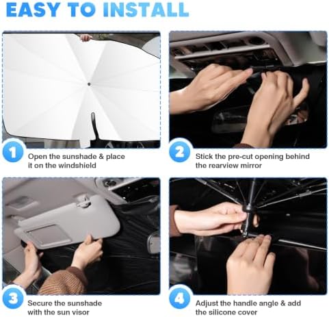 KUST Windshield Sun Shade Umbrella - Image 6