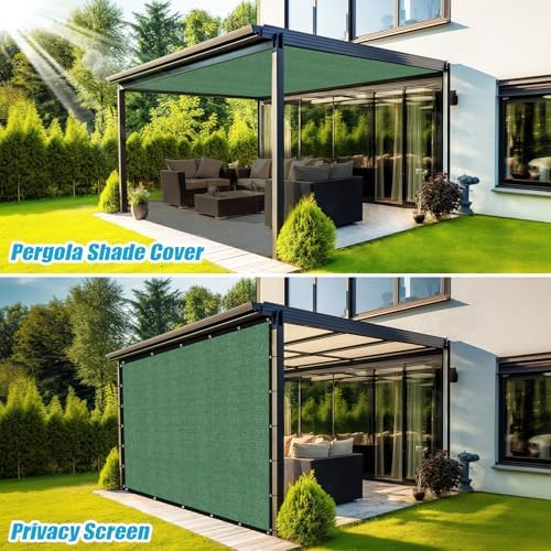 Amagenix 90% Pergola Shade Cover 10' X 20' Sun Shade Cloth - Image 5