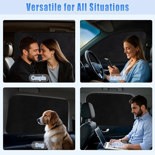 ZATOOTO Magnetic Car Window Shades 4PCS, Car Window Covers Ultimate Privacy - Image 4