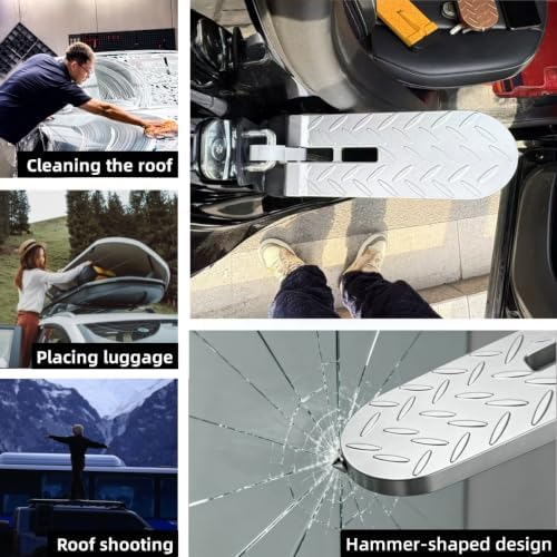 Car Door Step for Roof Access, Extended Folding Door Latch Step, Non-Slip - Image 6