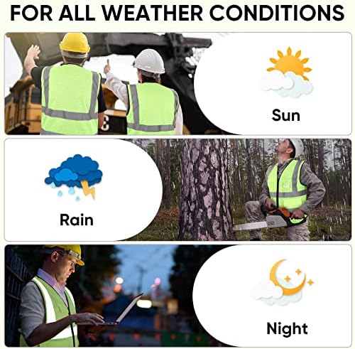 TICONN High Visibility Reflective Safety Vest - Image 5