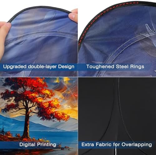 Car Windshield Sun Shade UV Reflector Foldable Front Window SUV - Image 4