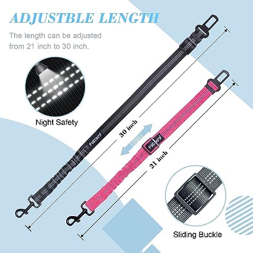 2 Pack Dog Seat Belt Adjustable Dog Car Seatbelts - Image 3