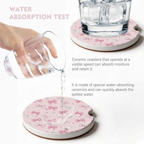 2 Pack Car Coasters for Cup Holders, Cute Car Accessories Interior - Image 3