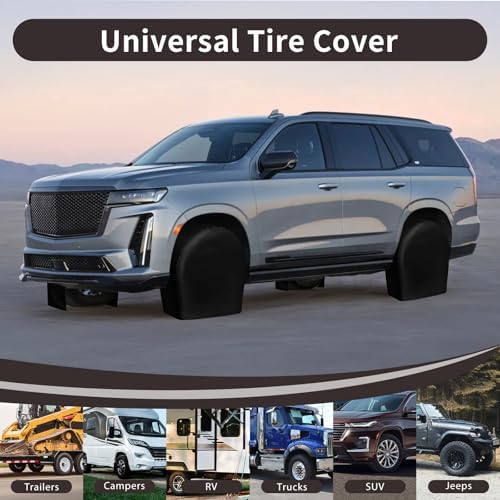 PureFit Universal Tire Covers Set of 4, Fits 24"-26" Inch Tire - Image 6