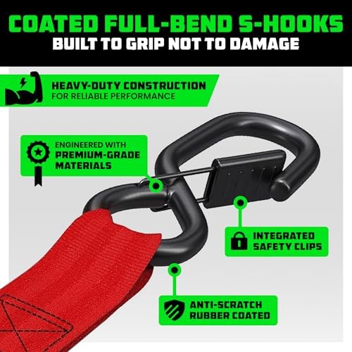 Rhino USA Heavy Duty Ratchet Tie Downs - Image 5