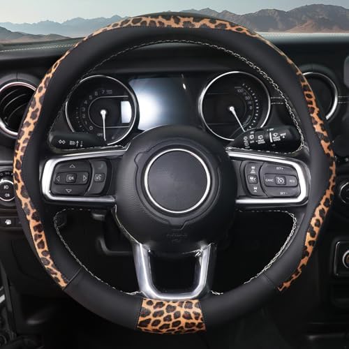 Leopard Print Steering Wheel Cover - Image 2