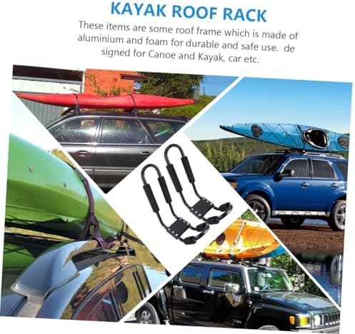 Detachable Kayak Canoe Roof Rack, 2 Pack Aluminum Foam Car Top Carrier - Image 5
