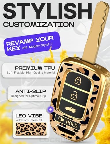 Lucrum Compatible with Honda Key Fob Cover & Keychain - Image 3