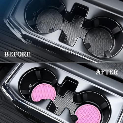 4PCS Bling Cup Holder Coaster, 2.75 Inch Auto Car Cup Holder Insert Coasters - Image 7