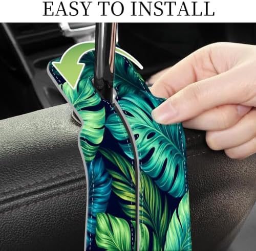 PU Leather Car Seat Hook, Storage Headrest Hanger, Cute Car Backseat Organizer - Image 5