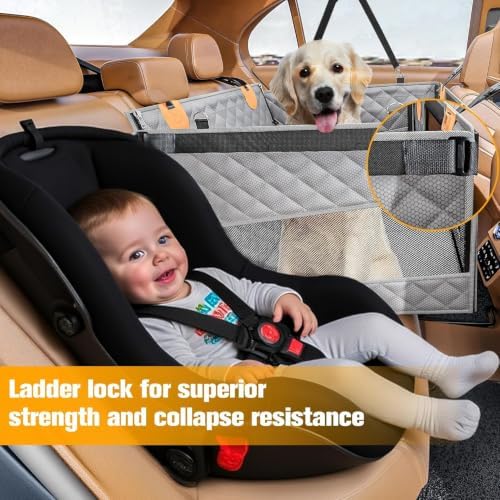 PETICON Large Dog Car Seat, Back Seat Extender - Image 5