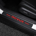 MAXDOOL 4Pcs for Car Door Sill Protector Reflective 4D Carbon Fiber Sticker by MAXDOOL