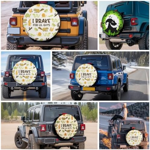 GENANY Small Animal Quote Thick PVC Leather Spare Tire Cover Size 15 - Image 7