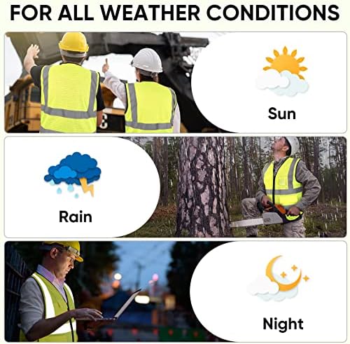 TICONN High Visibility Reflective Safety Vest - Image 5