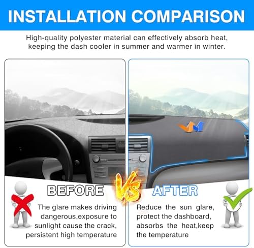 Autorder Gray Dashboard Cover Mat - Image 3