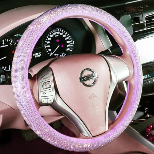 Car Fuzzy Bling Steering Wheel Cover - Image 2