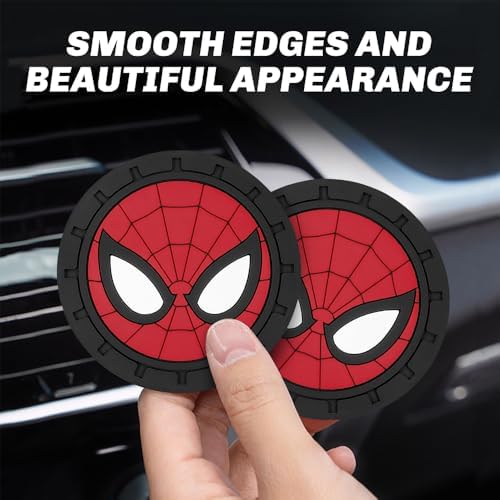 Cup Holder Insert Coaster for Marvel Spiderman Fans, Anti Slip Car Cup Coaster - Image 7