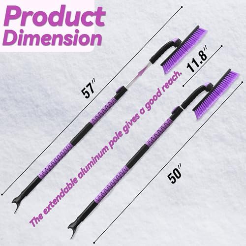 Gardzen 57" Extendable Snow Brush - Image 6