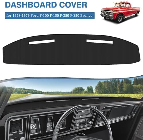 FIILINES Dash Cover for 1973-1979 Ford F100/F150/F250/F350/Bronco Pickup Truck - Image 2