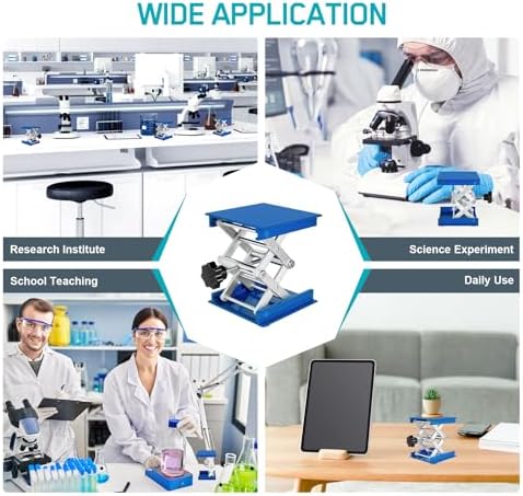 2 Pack Lab Jack Stand Platform 4" x 4", Mini Laboratory Support Stand Manual - Image 6