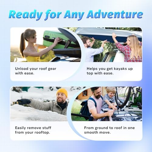 Car Door Latch Step for Roof Access, Aluminum Hook Doorsteps Universal Fit for - Image 5