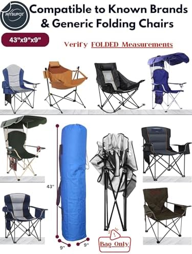 43"x9"x9" Replacement Bag for Folding Camping Chair, Camp Chairs, Yoga Mat - Image 4