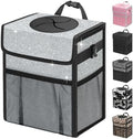 Capolo Car Trash Can with Lid, Leakproof Car Garbage Can Car Trash Bag by Capolo