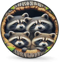 Rv Spare Tire Cover Wheel Funny Animal Raccoon Tire Covers Wheel Protectors by FengQuGou