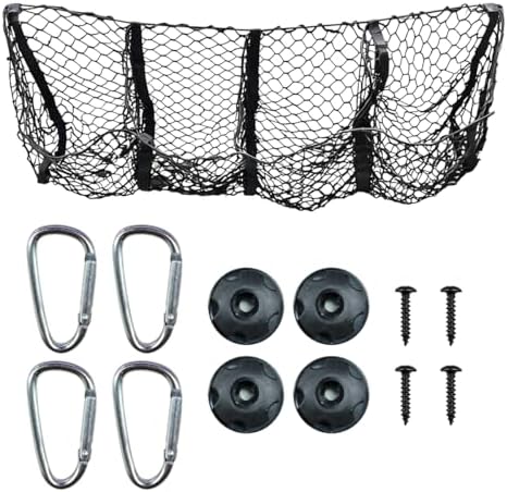 4 Pocket Truck Bed Cargo Net, Adjustable Elastic Mesh Storage Net by Unknown