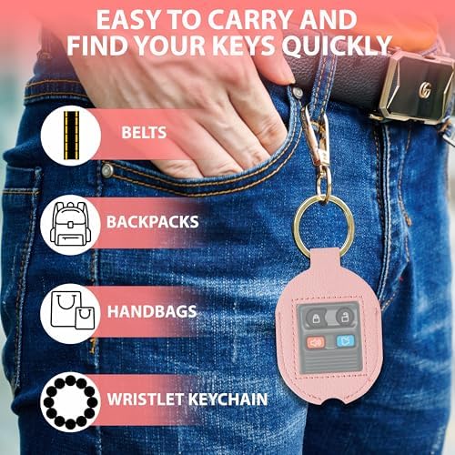 Leather Remote Key Fob Sleeve for Broken Car Key Loop Replacement - Image 6