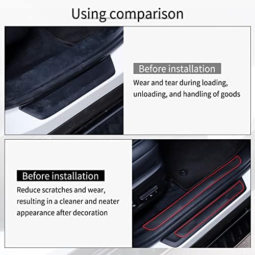 SINGARO Car Door Threshold Protection, Door Width 23.6x1.96inch Car/SUV - Image 5