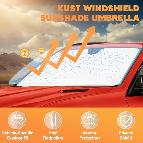 KUST Windshield Sun Shade Umbrella - Image 2