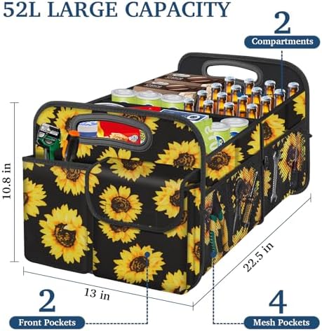 Femuar Car Trunk Organizer, Car Storage Organizer - Image 2