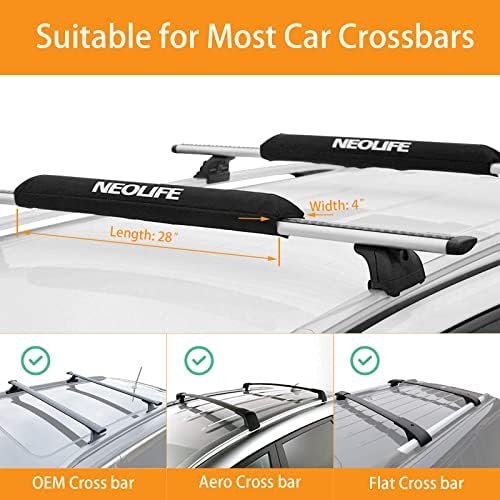 Soft Roof Rack Pads for Surfboard, SUP Paddleboard and Snowboard - Image 3