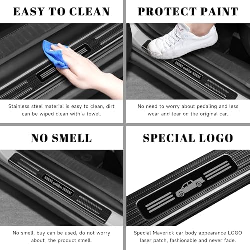 4PCS Car Door Edge Guards Door Sill Protector - Image 6