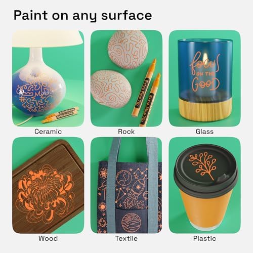 ARTISTRO Orange Acrylic Paint Markers - Image 2