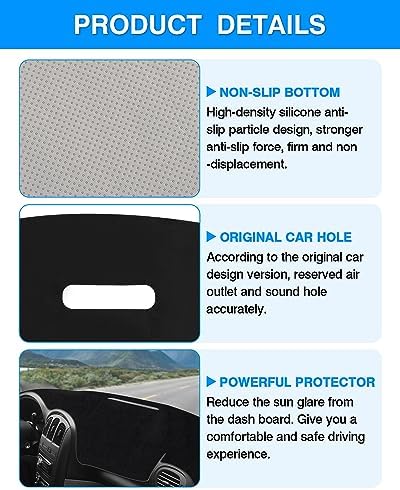 Autorder Dashboard Cover Mat for 2001-2007 Dodge Caravan/Grand Caravan/Chrysler - Image 6