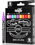 Loddie Doddie Liquid Chalk Window Markers, 1mm Tip, Earth Tones, 10 Pack by LoddieDoddie