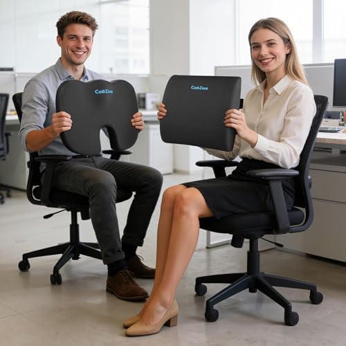 CushZone X-Large Seat Cushion and Lumbar Support Pillow - Image 4